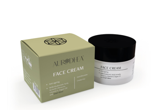 Crème visage anti-âge à la bave d’escargot 50 ml | Enrichie Acide hyaluronique, Acmella Oleracea, huile d'Argan et vitamine E
